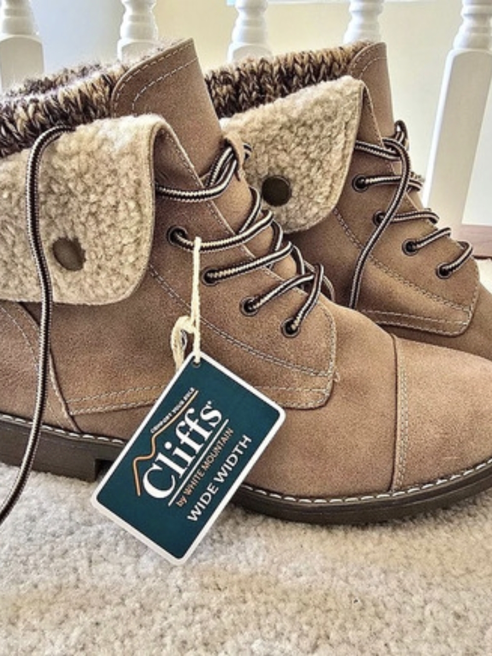 Cliffs Winter ANKLE Boots Brown NWT 9 Wide 🍂🍁